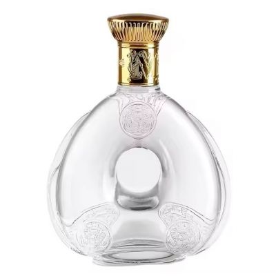 750ml Glass Decanter Wine Bourbon Brandy Glass Bottles Round Tequila Whiskey Gin Rum Brandy Vodka Glass Bottles
