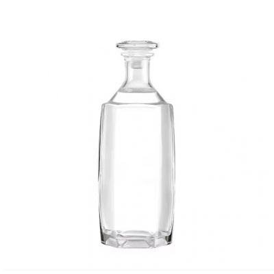 500ml Whiskey Wine Liquor Brandy Tequila Champagne Packing Glass Bottles Clear Round Glass Bottles With Cap