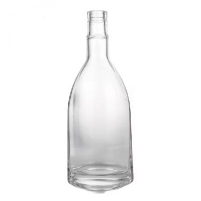 Wholesale 700ml Irregular Shape Liquor Bottle for Custom Branding High-end Vodka Gin Spirit Empty Glass Bottle
