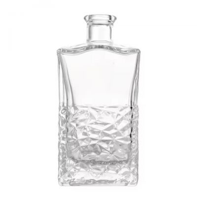 Factory Manufactured High Quality 500ml Whiskey Set with Engraving for Tequila Brandy and Energy Drinks Rubber Stopper Sealing