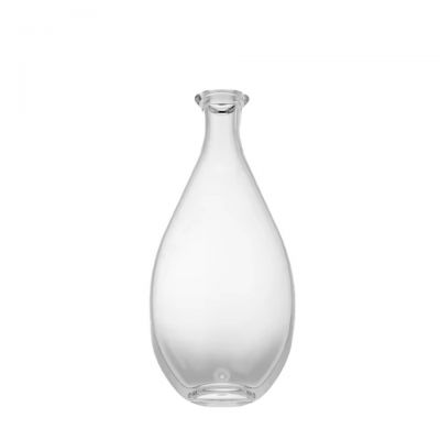 Sleek 500ml Popular Selling High Glass Liquor Bottle for Whisky Gin Brandy with Cork Top Finish