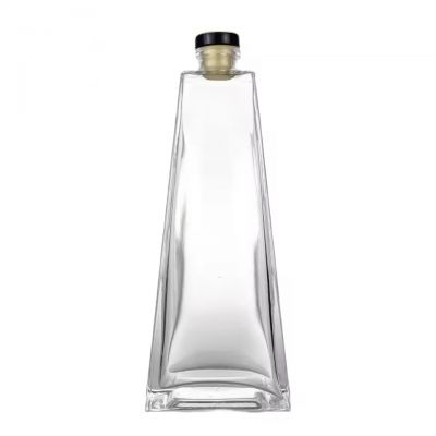 Custom Unique Design Empty Extra Flint 700ml square Thick Bottom Gin Rum Whisky Vodka Glass Bottle for Liquor