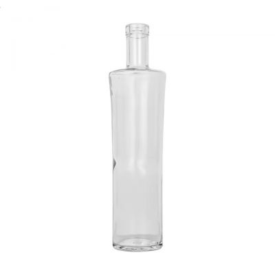 750 ml Tall Round Flint Glass Bottle for Liquor Wine Whisky Alcohol & Spirit Empty Glass Bottle Frosting Glass Wine Bottle
