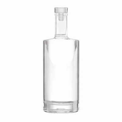 Factory Direct Sale Customizable 500ml Glass Cap Crystal Tequila Brandy Beverages with Rubber Stopper Seal