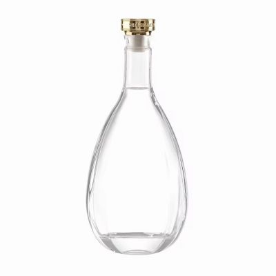 Customized 750ml/700ml Recyclable Glass Bottle Cork Decal Screen Printing Water for Wine Brandy Liquor Vodka Tequila Packing Use