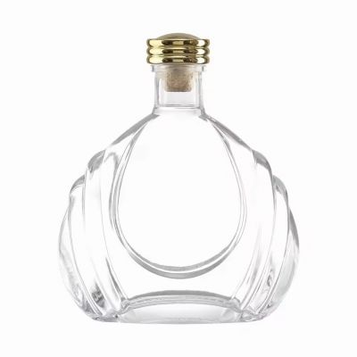 Customizable Luxury Energy Drink Vessel for Tequila Brandy 700ml Capacity with Cork Sealing Rubber Stoppers 500ml 750ml Options