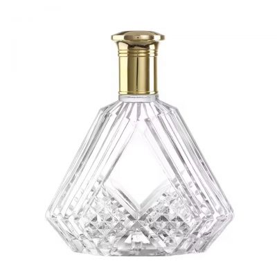 Whisky Gin Rum Vodka and Tequila Bottle with Cork Seal for Brandy Glass