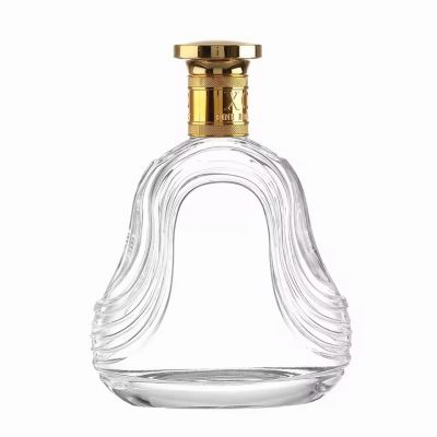 700ml Crown Cap Beverage Packaging Glass Bottles for Vodka Tequila Brandy Energy Drinks with Cork and Stopper