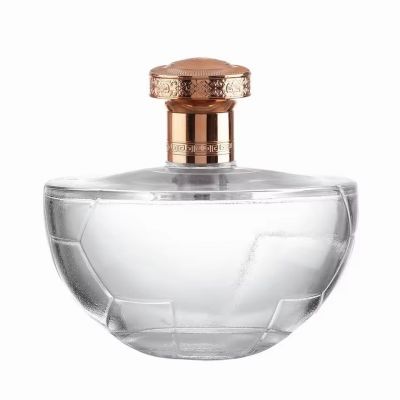 Customized 500ml Half Round Flat Glass Whiskey Bottle with Rubber Stopper for Tequila Brandy and Other Spirits Wine Packaging