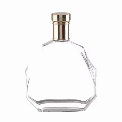 Wholesale 700ml Glass Bottles with Rubber Stoppers for Liquor Rum Gin Tequila Whiskey Brandy Vodka and Energy Drinks