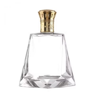 Wholesale 500ml Square Glass Whiskey Bottle with Rubber Stopper Customized for Spirits Brandy Tequila Energy Drinks