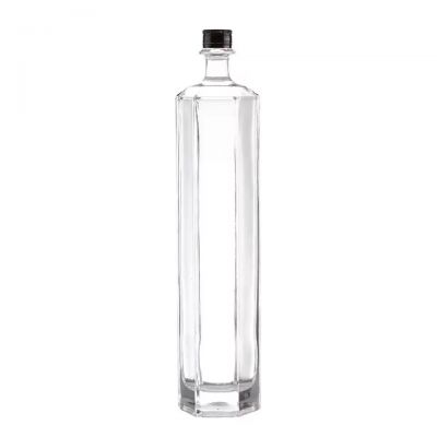 New Arrival 500ml Clear Glass Beverage Bottle Aluminum Screw Cap Rubber Stopper for Energy Drinks