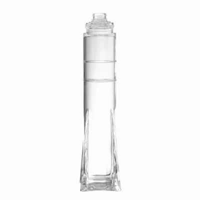 Custom 700ml Rocket-Shaped Glass Wine Bottle High Quality 1000ml Whiskey XO Brandy & Tequila Holder Crystal Cap Unique Design