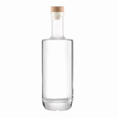 Luxury Matte Round Glass Bottle 700ml with Cork Top Various Sizes From 50ml to 350ml for Whisky Vodka Gin Rum Tequila Brandy