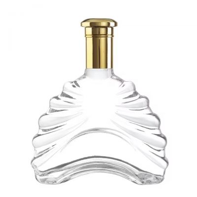 Luxury European VSOP Brandy Glass Bottle High Quality Custom Packaging for Alcoholic Beverages Cork Sealing