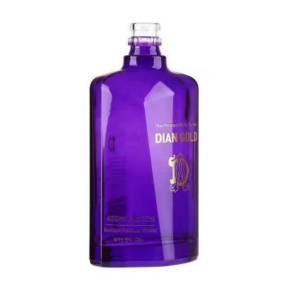 China Factory Price Luxury Customized Standard Spraying Gradient Tequila Liquor Alcohol Glass Bottle With Bottle Stopper