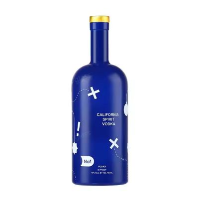 China Factory Price Hot Sales Custom logo Empty Liquor Vodka Gin Bottle 85ml 330ml 500ml 700ml 750ml Glass Bottle