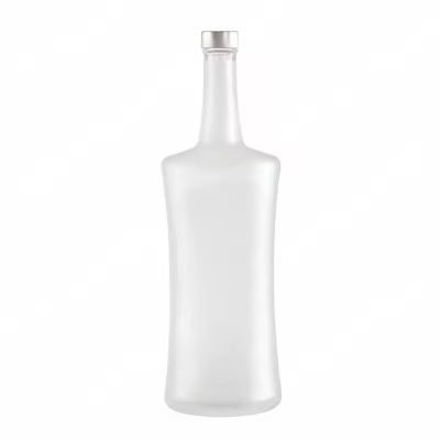 In Stock Frosted Clear 500ml 750ml Empty Gin Liquor Spirits Vodka Whishky Olive Oil Glass Bottle With Cork Cap