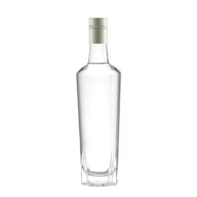 Wholesale Custom Design 750ml 500ml Empty Clear Tequila Gin Rum Glass Bottle for Liquor