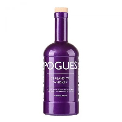 Wholesale 750ml Glass Bottles Liquor Gin Whisky Glass Vodka Spirits Bottle With Cork Stopper