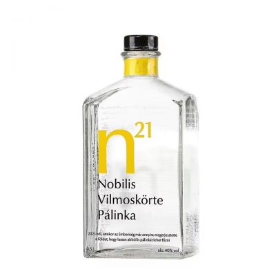 Customized Recyclable Clear Glass Liquor Bottle Custom Print logo Empty Rum Whisky Spirit Bottle for Tequila