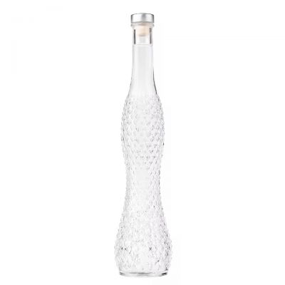 The Dancer Silhouette Premium Elegant Slim Studded Transparent Empty 500ml 750ml Gin Whisky Rum Glass Liquor Bottle