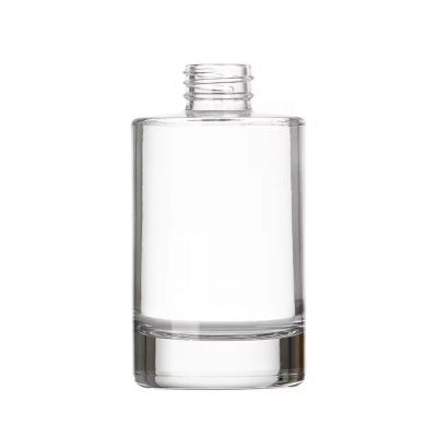 Premium Thick Glass Bottom Mini Portable Transparent Empty 330ml 550ml Glass Liquor Bottle for Whiskey Rum Vodka