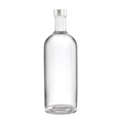 Wholesale Customized LOGO Premium Finland Transparent Empty 500ml 750ml Gin Vodka Rum Glass Spirits Bottle