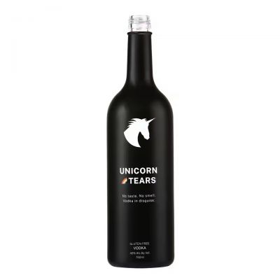 750ml 700ml 500ml Spirit Glass Bottle Luxury Spray Black Empty Unique Antique Glass Liquor Bottles