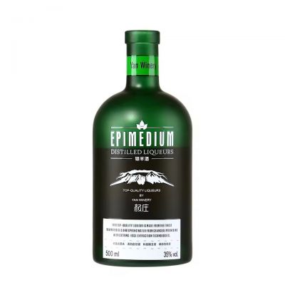 200ml 375ml 500ml 750ml High Quality Super Flint Glass Bottles Empty Green Glass Bottles for Ice Wine Spirits Vodka Liquor