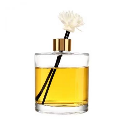 Home Fragrance Clear Transparent 20mL 30mL 50mL 100mL Round Reed Diffuser Glass Perfume Bottle