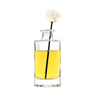 Luxury Elegant Aromatherapy Perfume Essential Oil Glass Bottle 100ml Fragrance Diffuser Glass Aroma Scent Reed Bottles with Cap