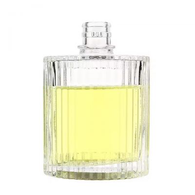 Wholesale Price Custom Logo Luxury Vertical Stripes 30ml 50ml 100ml Home Fragrance Aroma Glass Diffuser Bottle