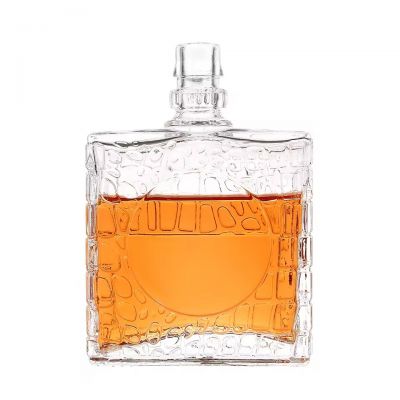 Customized Stonewall Embossment Transparent Premium 20ml 30ml 50ml 100ml Glass Reed Diffuser Bottle for High-End Place