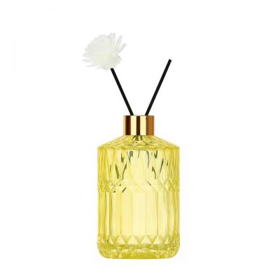 Factory Direct Deals Lemon Yellow Transparent 20mL 30mL 50mL 100mL Wholesale Glass Diffuser Bottle With Screw Cap