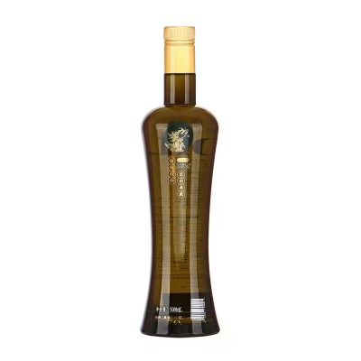 Amber Round Sharp Translucent 850ml Capacity Super Crystal White Food Grade Olive Oil Glass Bottles with Competitive Prices