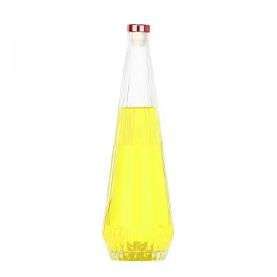 Factory Direct Deals Premium Embossed Transparent Empty Soda Still Water Juice 330ml 500ml 750ml Glass Water Bottle
