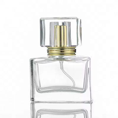 30ml Brand Customized Perfume Bottle Cosmetic Home Fragrance Series Thick Bottom Glass Square Empty Perfume Bottle