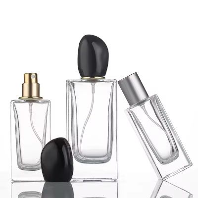 Luxury 30ml 35ml 50ml 100ml Perfume Atomiser Refillable Bottle Wholesales Perfume Glass Bottles with Custom Shape Cap