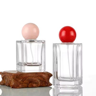 Custom Square Spray Perfume Glass Bottle 30ml 50ml 100ml Glass Perfume Bottle Luxury Parfum Bottle with Cap