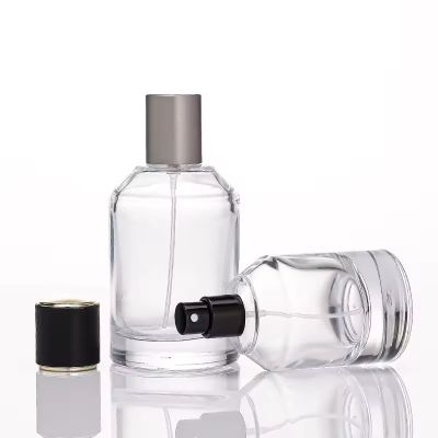 Goods in Stock French Clear Transparent 30ml 50ml 100ml Aroma Bottle High Quality Sprayer Pump Glass Perfume Bottle