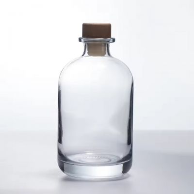 Custom Label Customized Glass Crown Cork Stopper with Frost Silk Screen Printing Rubber Sealing for Gin/Rum/Tequila/Whiskey