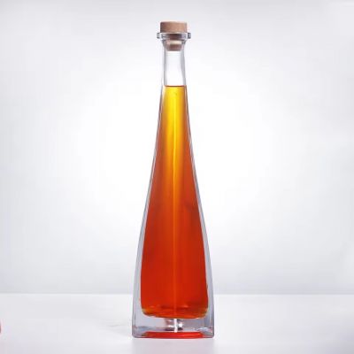 Wholesale Empty 700ml Glass Bottle for Cider Vodka Liquor Juice Whisky Rum Beer Wine and Brandy Cork Sealing