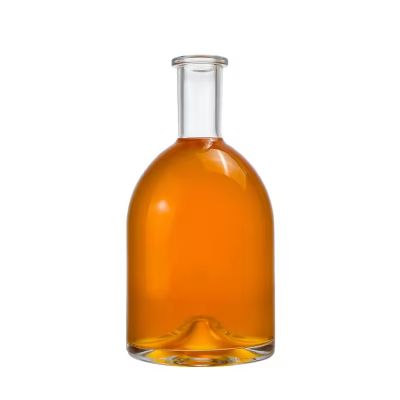 New Design Clear 750ml Wine Whiskey Liquor Bottle Vodka Glass Bottle