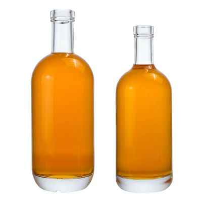 Hot Sale 500ml Empty Moonshine Gin Whisky Glass Bottle with Cork Vodka Glass Bottle
