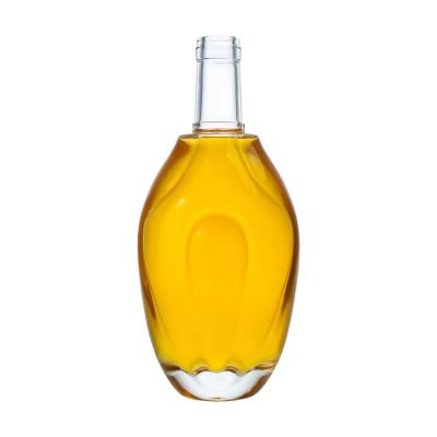 Bespoke Empy Glass Liquor Bottle with Cork 750ml Empty Vodka Whiskey Tequila Bottle