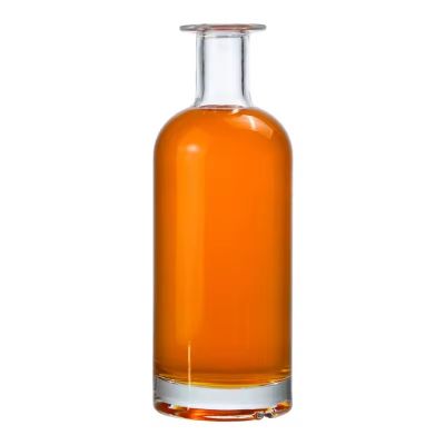 Customized Factory Price Empty 750ml Brandy Whisky Gin Tequila Glass Bottle 750ml Glass Spirits Bottle
