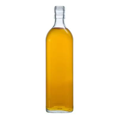 Wholesale Square Empty 0.75L Whiskey Glass Bottle for Tequila 750ml Vodka Bottles