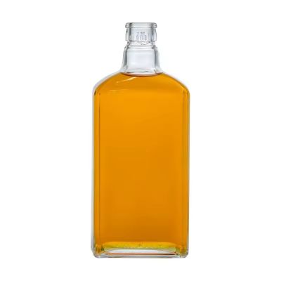 750ml Super Flint Glass Bottle Unique Design for Rum & Vodka Customized with Screw Cap Empty Glass Bottles