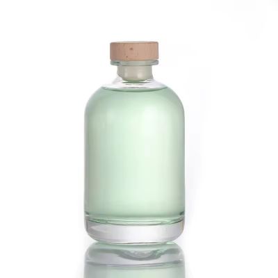 Cute Round 500ml Glass Bottle for Spirit Liquor Vodka Gin Rum Juice Coffee